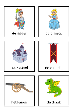 Lesmateriaal Sprekende muur: thema ridders en kastelen van auteur Juf EvVa slide 2