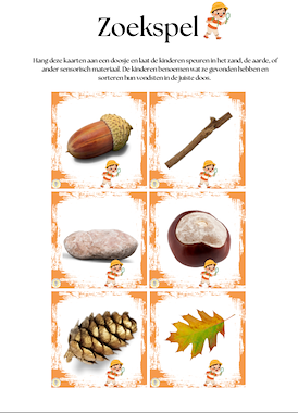 Lesmateriaal Spel: verzamelkaart HERFST van auteur Kleuterwereld slide 2