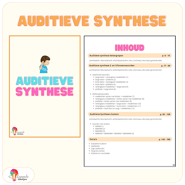 Lesmateriaal Auditieve Synthese van auteur Logopedie Ideetjes slide 2