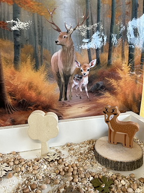 Lesmateriaal Herfst achtergronden speeltafel van auteur knussekleuterwereld