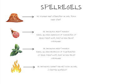 Lesmateriaal DINOSAURUSSEN ganzenbord met differentiatie van auteur juf Tinne slide 4