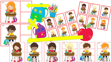 Lesmateriaal Naar school: spelbundel van auteur Little Play Friends slide 2