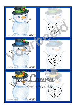 Lesmateriaal Winter - Zaklampspel - Verliefde harten van auteur De klas van juf Laura slide 2