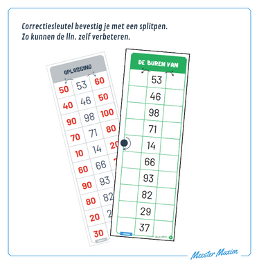 Lesmateriaal De buren van - Nabije tientallen tot 100 van auteur Meester Maxim slide 2