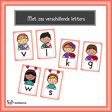 Lesmateriaal Bewegend leren - Letterhartjes van auteur Juf Janina slide 2
