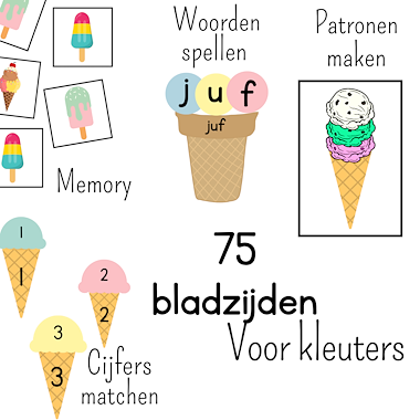 Lesmateriaal ijsjes bundel voor kleuters 75 bladzijden vol activiteiten  van auteur My Teacher Shares slide 2