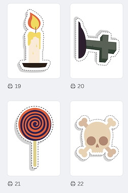 Lesmateriaal Halloween: stickers van auteur JufkeSarah slide 3