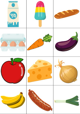Lesmateriaal Boodschappen bingo van auteur Kleuterjuf_floor slide 2