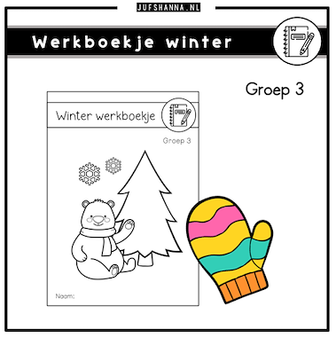 Lesmateriaal Thema winter | Werkboekje groep 3 van auteur Juf Shanna