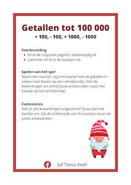 Lesmateriaal Getallen tot 100 000 +/- H of D van auteur Juf Tessa deelt slide 2