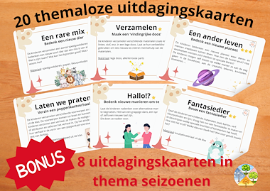 Lesmateriaal Uitdagingskaarten Probleemhoek Themaloos + BONUS Seizoenen  van auteur Tine Bols