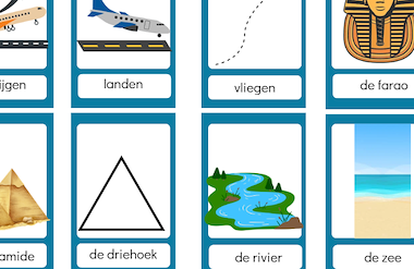 Lesmateriaal Woordenschat kaartjes wereldreis  van auteur Juf_Lore slide 3