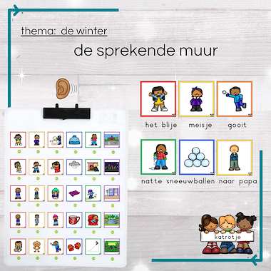 Lesmateriaal de sprekende muur: de winter van auteur katrotje