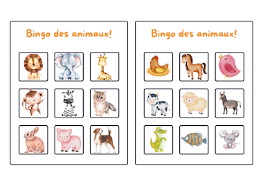 Lesmateriaal Spelletjespakket : les animaux van auteur Juf Tessa deelt slide 1