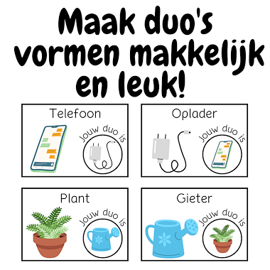 Lesmateriaal Duo kaartjes | Samenwerken in tweetallen | Samenwerkkaartjes van auteur My Teacher Shares slide 2