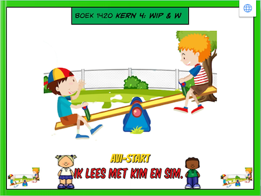 Lesmateriaal Lees met Kim en Sim: Kern 4: wip van auteur Gratis leuke leesboekjes