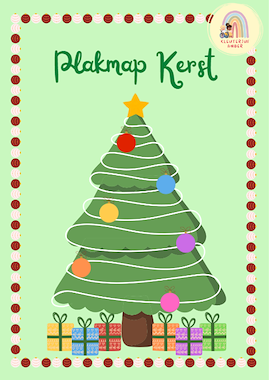 Lesmateriaal Plakmap kerst van auteur Kleuterjuf Amber