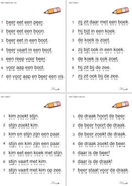 Lesmateriaal Potloodlezen kern start tot en met kern 3: uitbreiding! van auteur Juf ilona slide 2