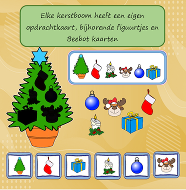 Lesmateriaal beebotspel Versier je kerstboom van auteur Jabbedabbedoe slide 3