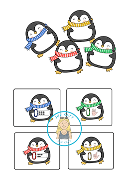 Lesmateriaal Thema winter : Tuff tray schakels (Jongste kleuters) van auteur Juf Katy slide 2