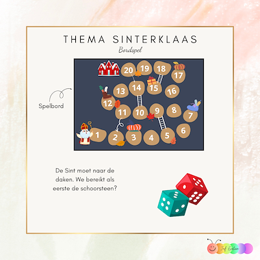 Lesmateriaal Thema Sint: bordspel van auteur Juf EvVa