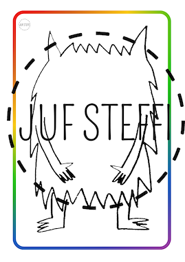 Lesmateriaal kleikaarten en opdrachtkaart - Het Kleurenmonster van auteur Juf Steffi