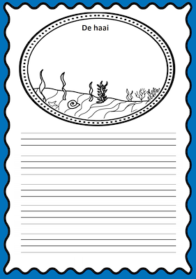 Lesmateriaal Schrijfboekje zeedieren van auteur juf tallie slide 2