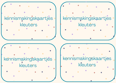 Lesmateriaal Kennismakingsvragen kleuteronderwijs van auteur Deklasvanjufdemi slide 1