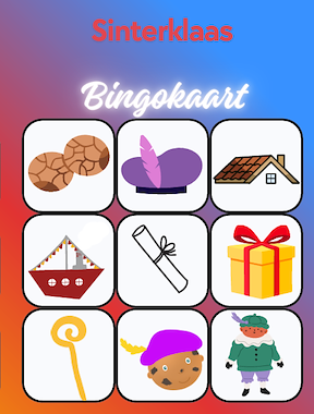 Lesmateriaal Bingo thema Sinterklaas (26 kaarten) van auteur Kleuterjuf Monique slide 1
