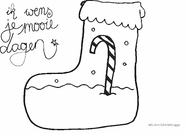 Lesmateriaal kerst tekeningen van auteur AnnSofie slide 3