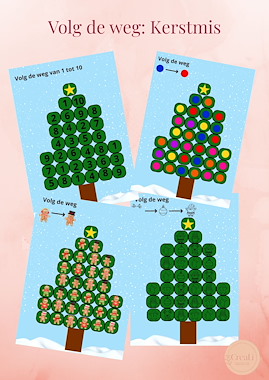 Lesmateriaal Volg de weg: Kerstmis van auteur CreaLi slide 1