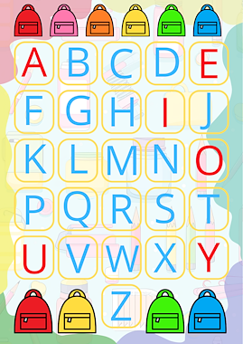 Lesmateriaal Magische letters - boekentas en schoolbus van auteur Little Play Friends slide 4