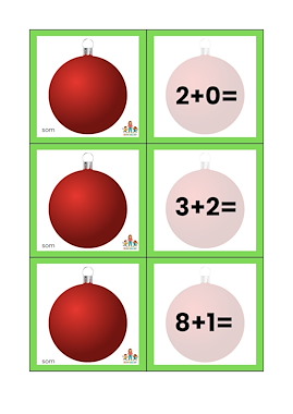 Lesmateriaal Sommen ballen Kerst lampje van auteur de beweegjuf slide 4