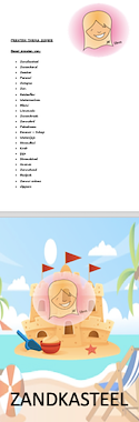 Lesmateriaal Bingo thema zomer van auteur juf Eileen slide 3