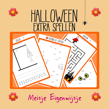 Lesmateriaal Halloween - Extra spellen van auteur Meisje Eigenwijsje