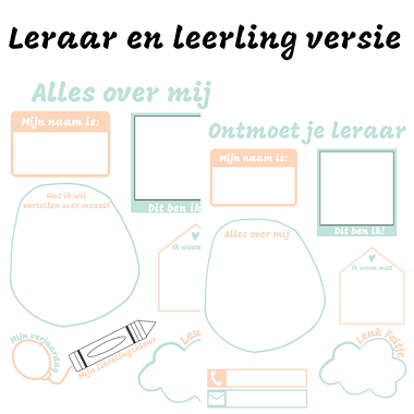 Lesmateriaal Ontmoet je leraar & over mij invulbladen eerste schooldag van auteur My Teacher Shares slide 2