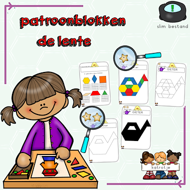 Lesmateriaal patroonblokken de lente van auteur katrotje