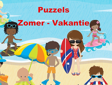 Lesmateriaal zomer - vakantie - puzzels van auteur Little Play Friends
