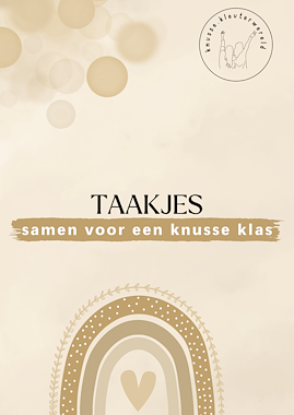 Lesmateriaal Taakjes - samen voor een knusse klas van auteur knussekleuterwereld slide 1