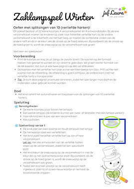 Lesmateriaal Winter - Zaklampspel - Verliefde harten van auteur De klas van juf Laura slide 4