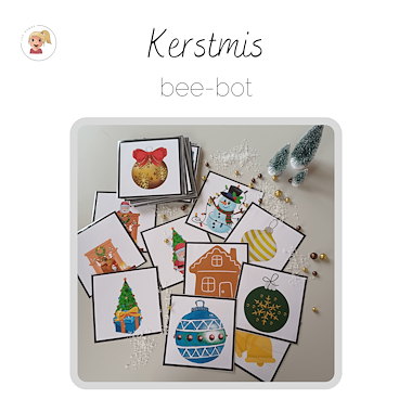 Lesmateriaal Kerstmis - bee-bot van auteur Juf Hanne_ slide 1