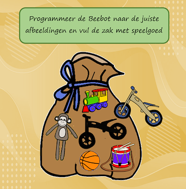 Lesmateriaal Beebotspel Help de roetpiet en vul de zak met speelgoed van auteur Jabbedabbedoe slide 4