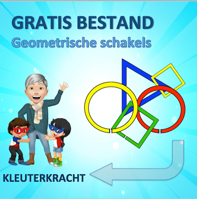 Lesmateriaal Geometrische schakels inspireren (gratis bestand)  van auteur Kleuterkracht