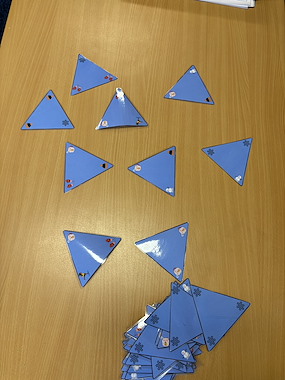 Lesmateriaal Winter kleuters Triominos  van auteur Jeanine