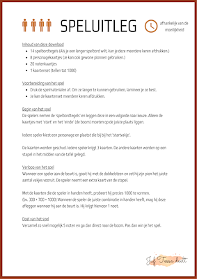 Lesmateriaal Het eekhoorntjesspel - tellen tot 1000 van auteur Juf Tessa deelt slide 2