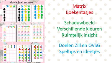 Lesmateriaal Matrixen - boekentasjes van auteur Little Play Friends slide 2