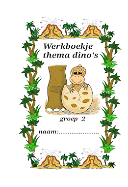 Lesmateriaal Werkboekje groep twee thema dino van auteur Juf Monique