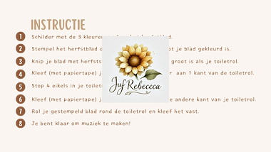 Lesmateriaal Beeld: herfstrammelaar knutselen van auteur Juf Rebecca slide 3