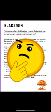 Lesmateriaal Herfstblaadjes: informatie + kleurveranderingen van auteur JufkeSarah slide 2
