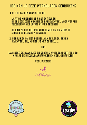Lesmateriaal Getallenkennis tot 10, thema zomer van auteur Juf Katrijn slide 2